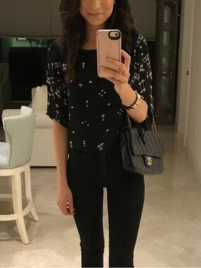Eskell 100% silk blouse - XS